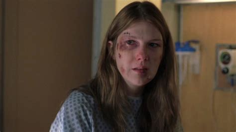 Lily Rabe recalls alarming airport security with fake 'AHS' bullet hole.